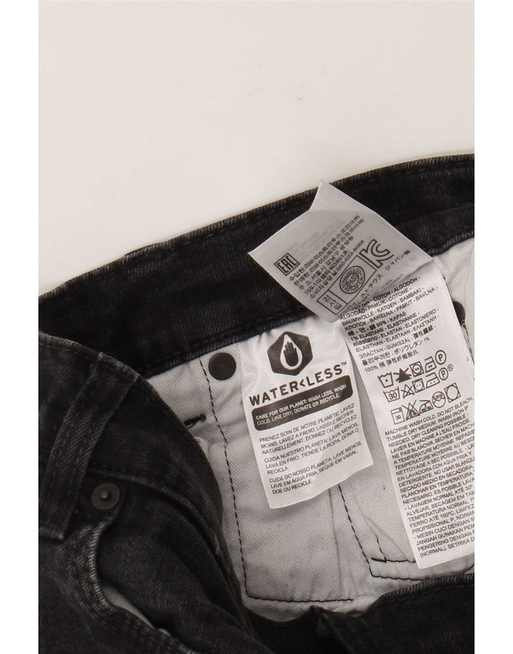 Męskie jeansy slim fit Levi's W30 L29 Czarna bawełna