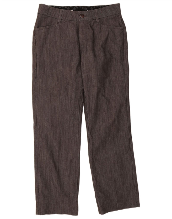 Damskie proste spodnie Lee US 8 Medium W30 L29 Szara bawełna
