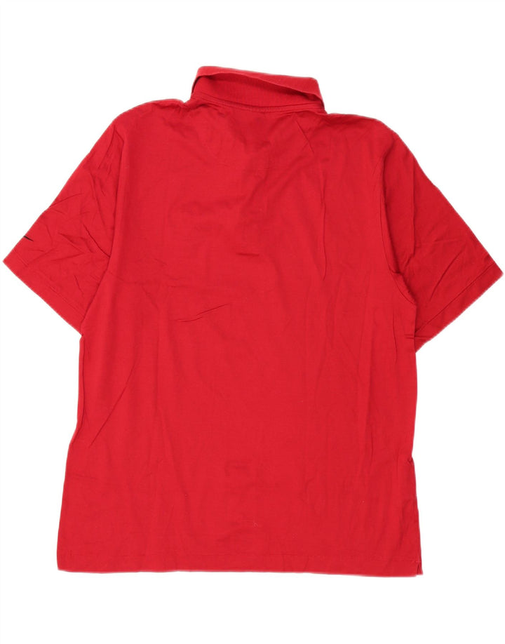 Męska koszulka polo Nike UK 39/41, średnia czerwona, bawełniana