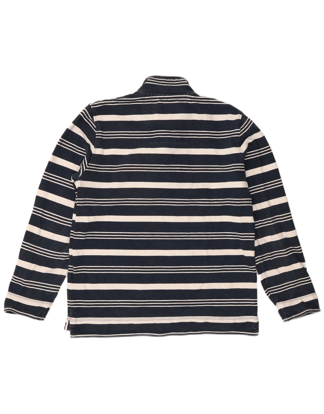 Crew Clothing Męska bluza z zamkiem błyskawicznym i średnim granatem w paski