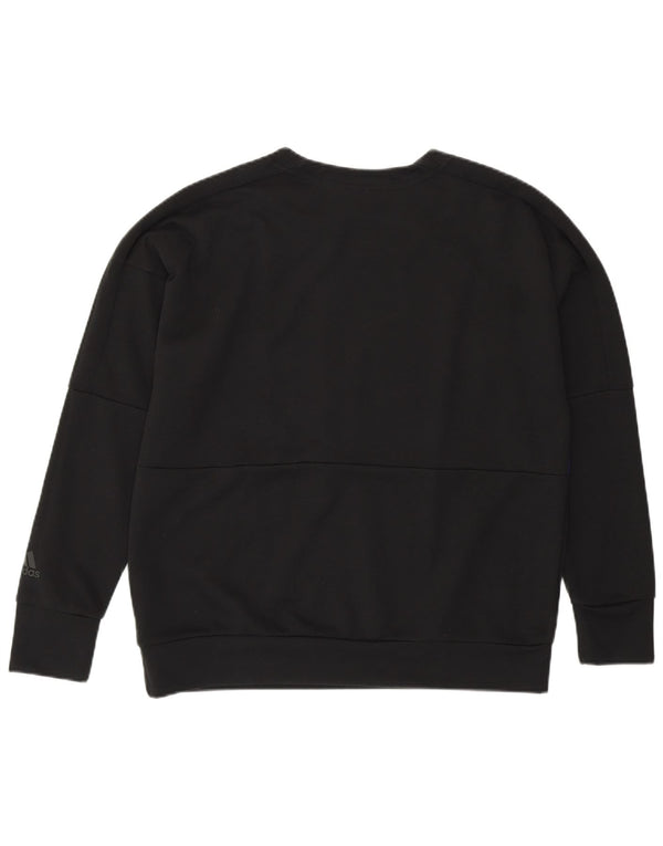 Bluza damska ADIDAS, UK 12/14, średni czarny, blok kolorów