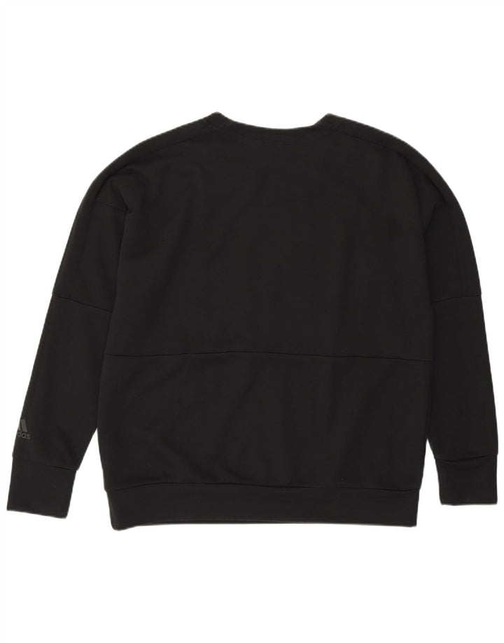 Bluza damska ADIDAS, UK 12/14, średni czarny, blok kolorów