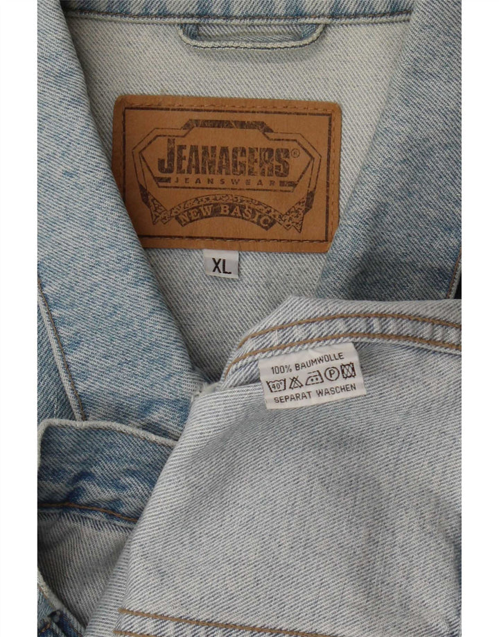 Jeanager Męska kurtka dżinsowa UK 42 XL, niebieska bawełna