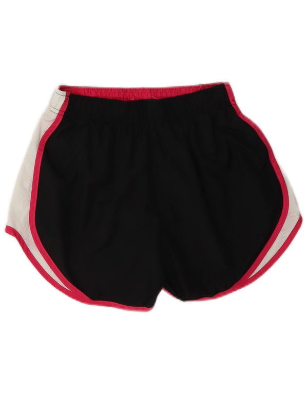 Damskie spodenki sportowe Nike Dri Fit UK 4 XS, czarny poliester z blokami kolorów