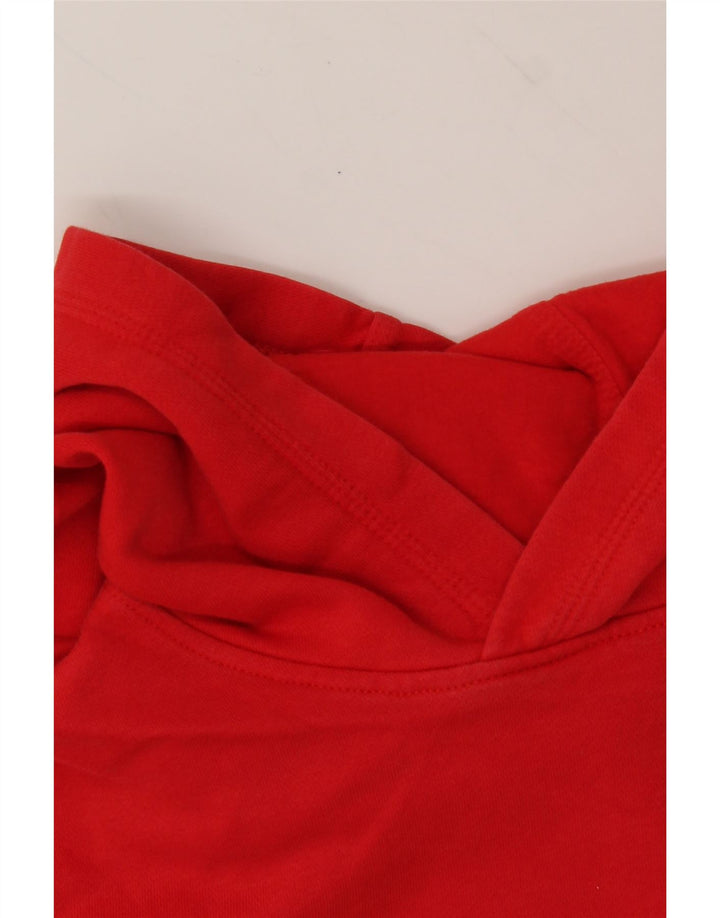 NIKE Womens Hoodie Jumper UK 14 Medium Red Cotton Vintage Nike and Second-Hand Nike from Messina Hembry 