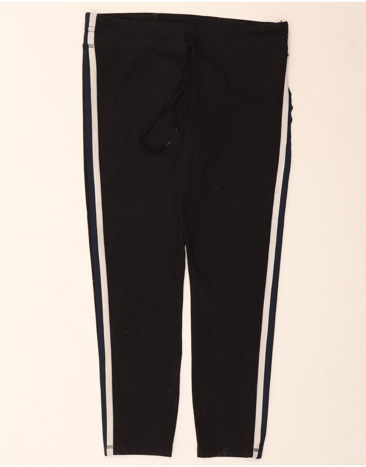 Damskie spodnie dresowe J. Crew UK 16, duże, czarne, nylonowe