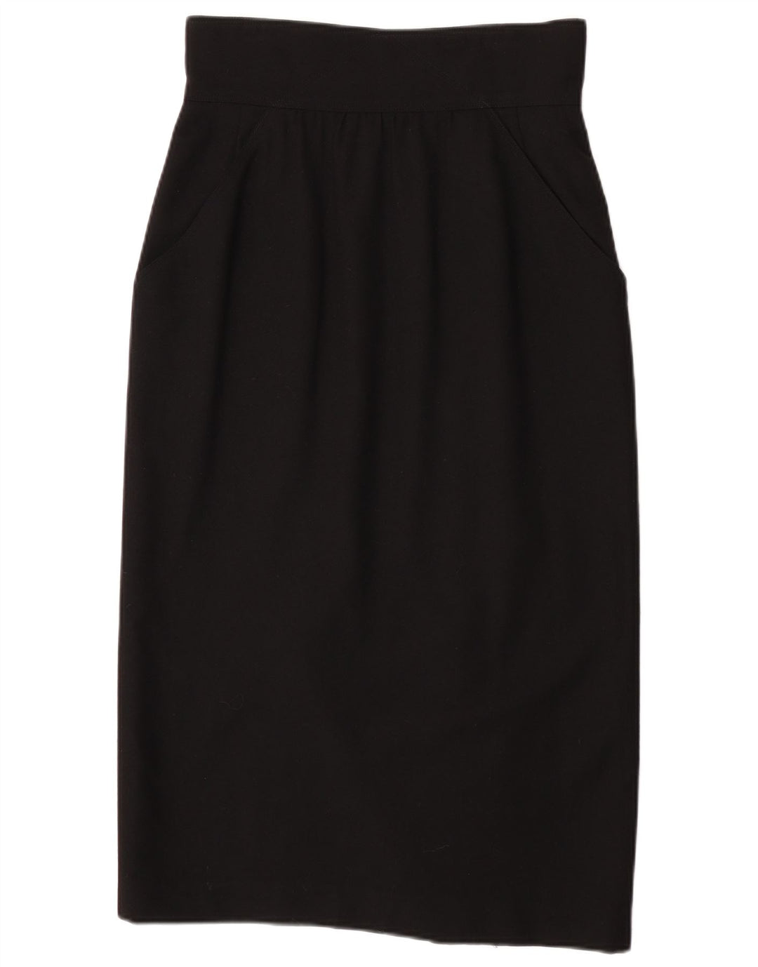 Fendi Damska spódnica midi z wysokim stanem IT 44 Medium W28 Czarna wełna