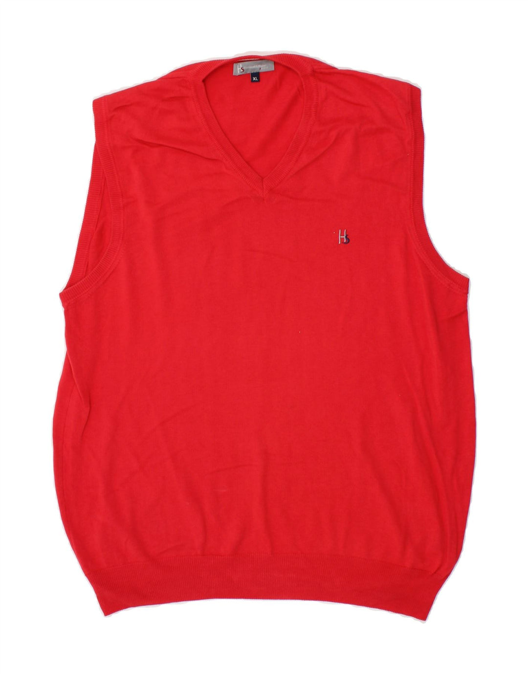 HARMONT & BLAINE Mens Vest Tank Top XL Red Cotton Vintage Harmont & Blaine and Second-Hand Harmont & Blaine from Messina Hembry 