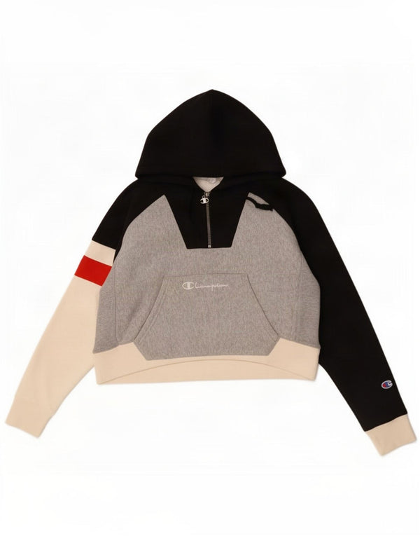 Damski sweter z kapturem Champion, oversize, UK 10, mały, wielokolorowy