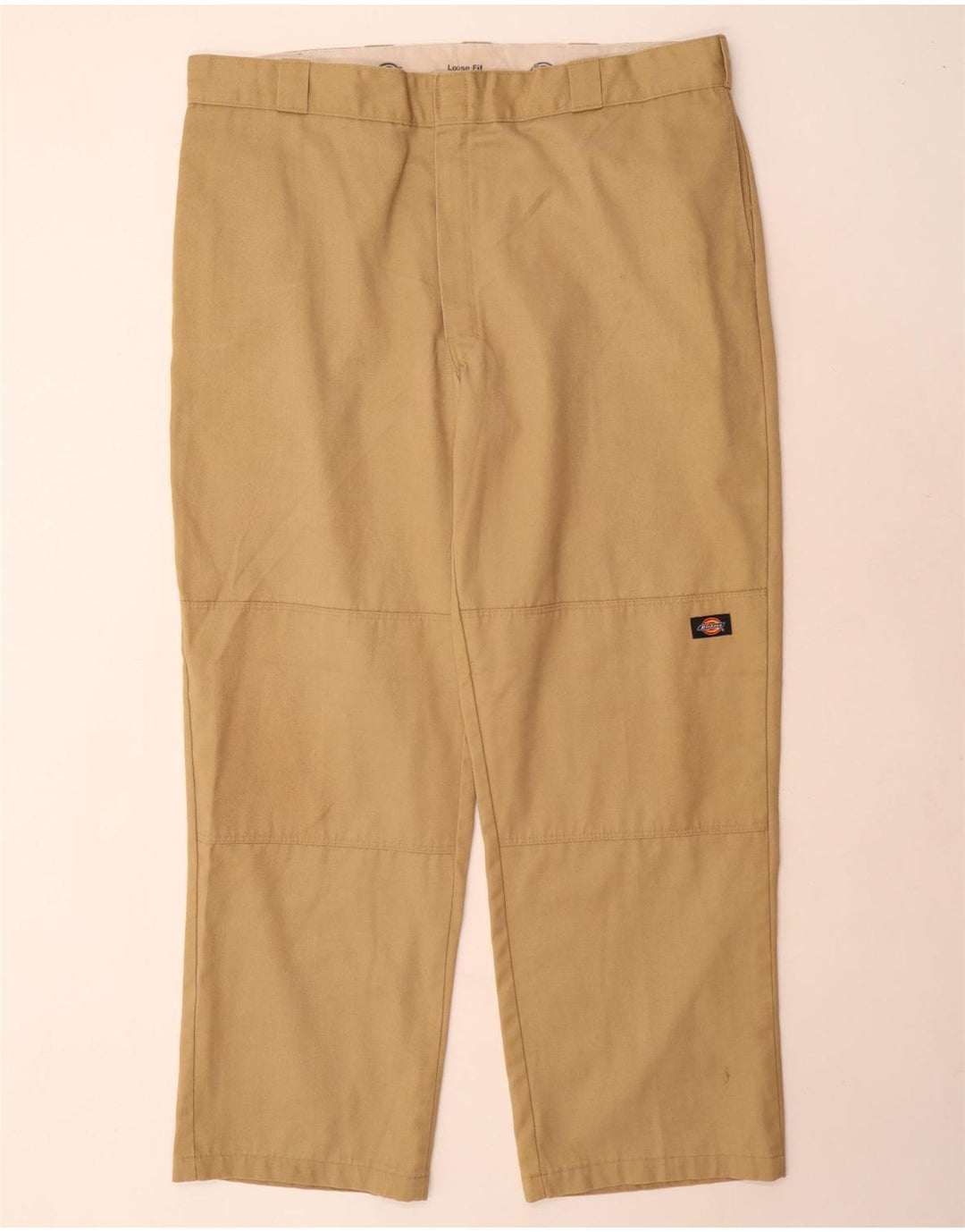 Męskie spodnie cargo Dickies o luźnym kroju W42 L32 Beżowy poliester