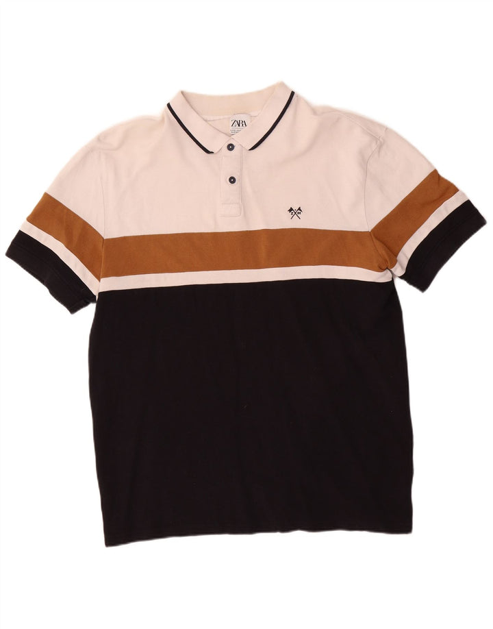 Męska koszulka polo Zara XL w kolorze białym