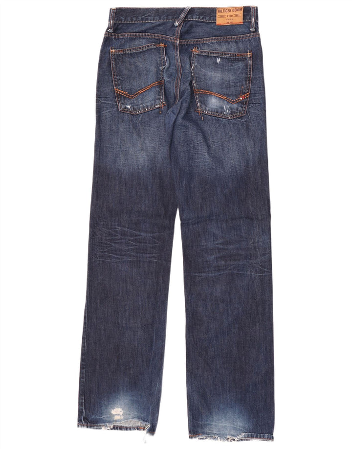 Męskie jeansy Tommy Hilfiger w trudnej sytuacji W31 L36 Niebieskie