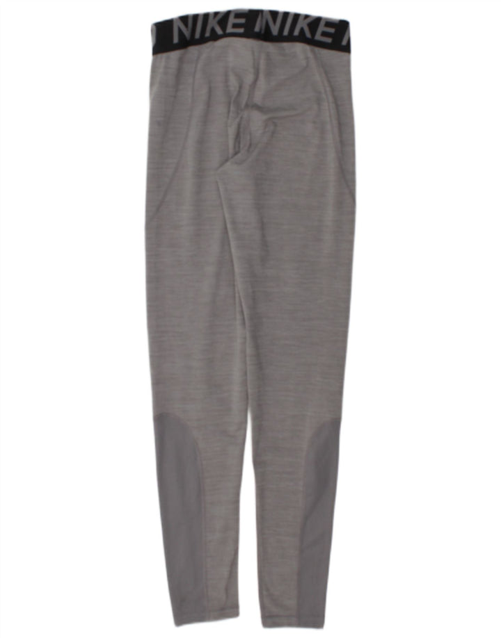 Damskie legginsy Nike Dri Fit Graphic UK 12 w kolorze średnioszarym