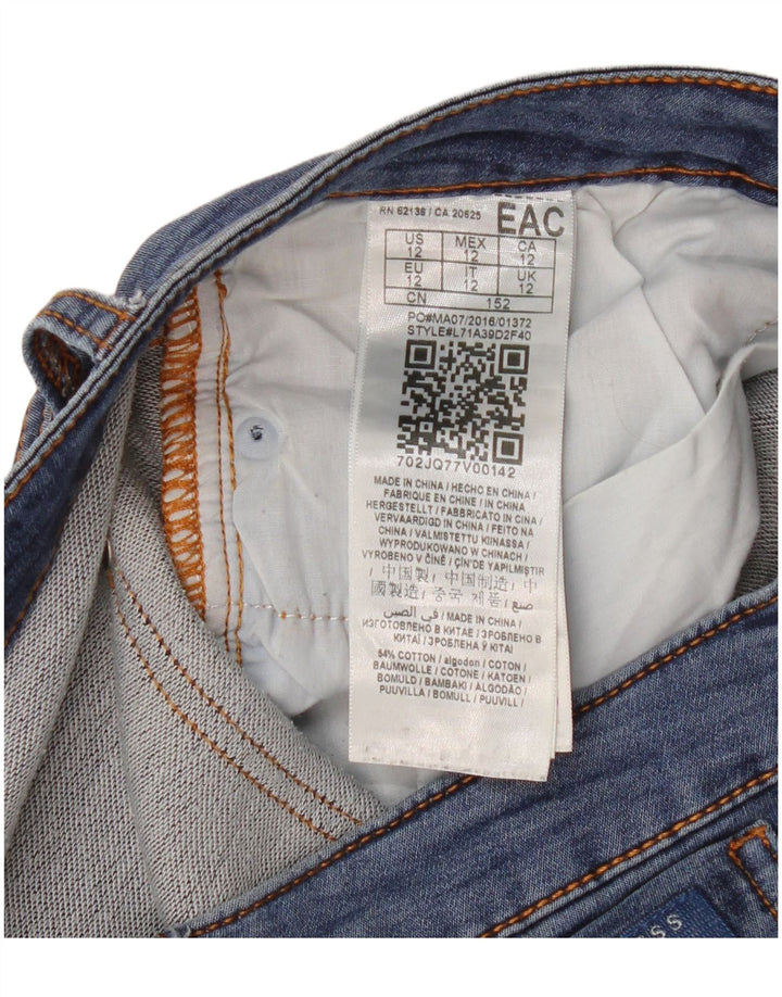 Guess Jeansy Damskie Slim UK 12 Medium W30 L28 Niebieskie Bawełniane
