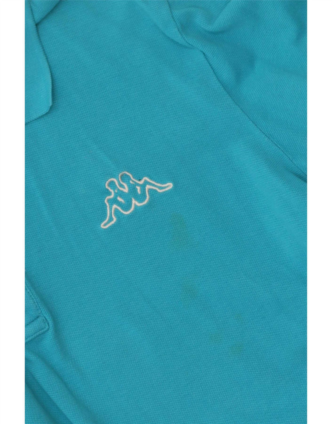 Męska koszulka polo Kappa, mała, niebieska, bawełniana