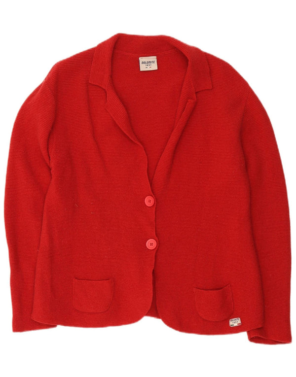 Sweter damski Dolomite UK 16, duży, czerwony, wełniany