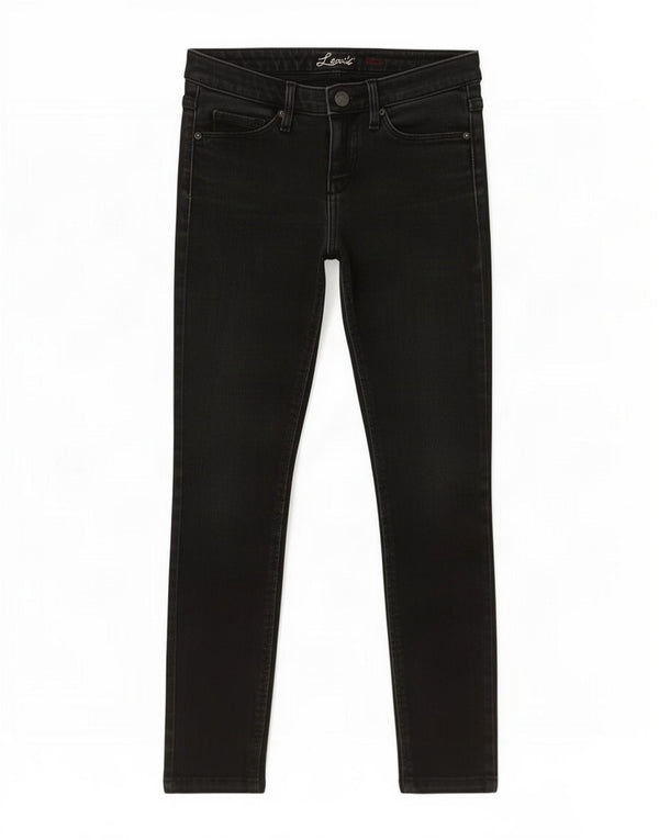 Damskie jeansy Levi's Crop Skinny W24 L24 Czarna bawełna