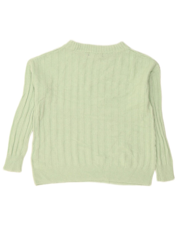 Marks & Spencer Damski sweter oversize z dekoltem w łódkę, UK 10, mały, zielony