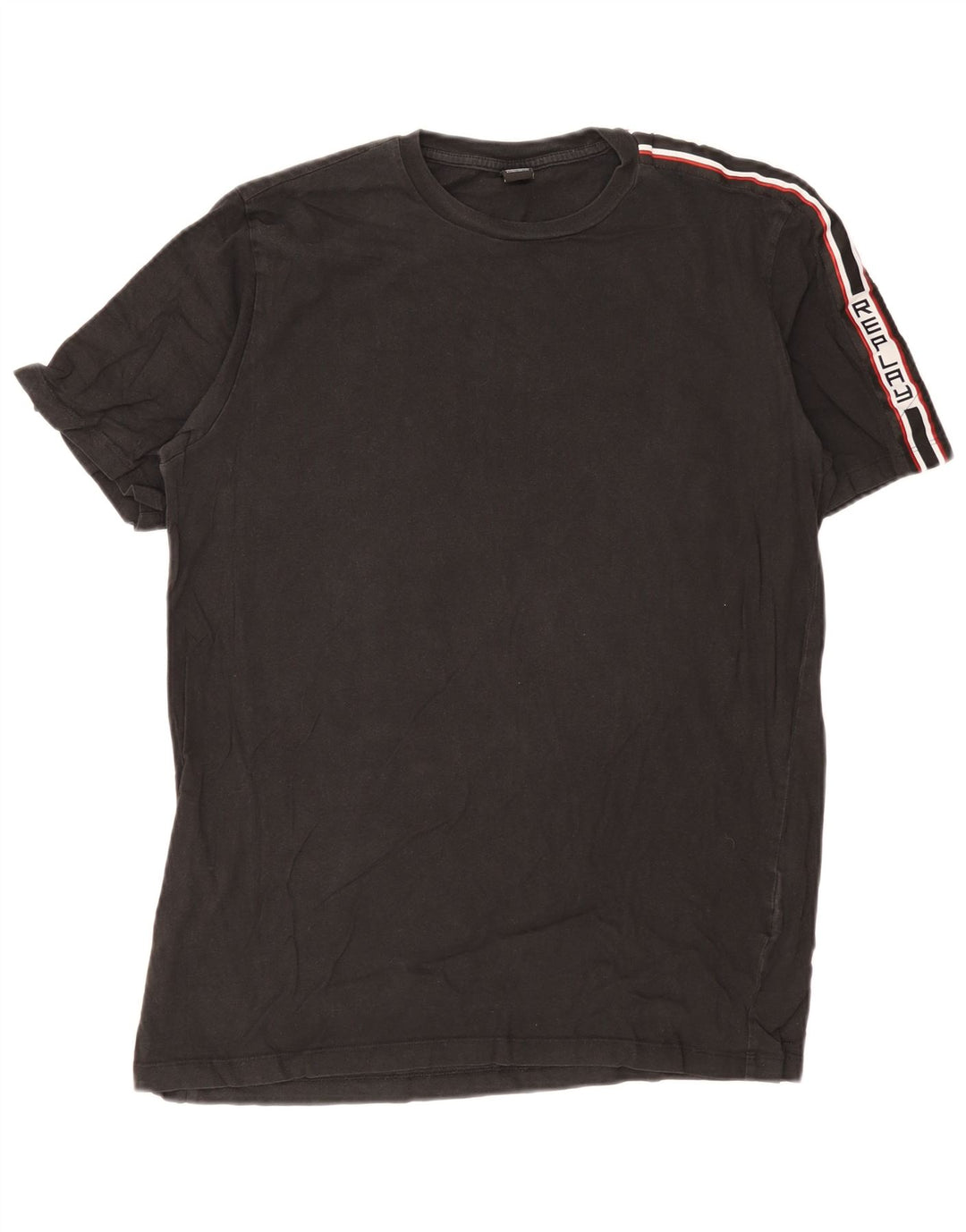 Męski T-shirt z grafiką Replay, duży, czarny blok kolorów