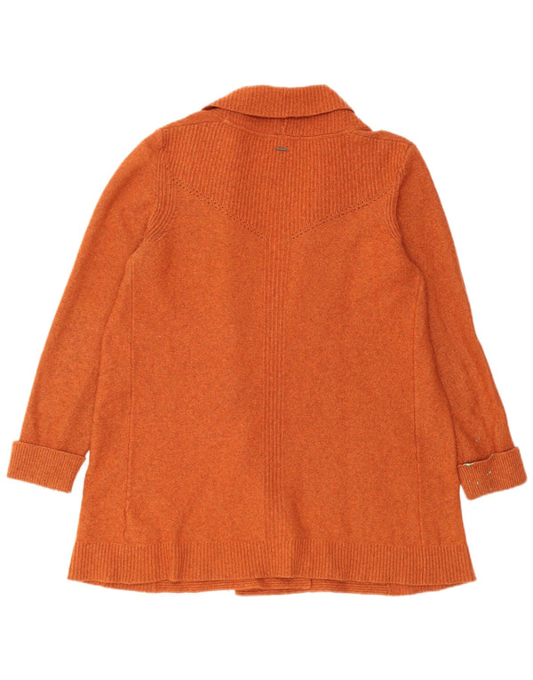 Damski sweter rozpinany White Stuff UK 14, duży, brązowy nylon