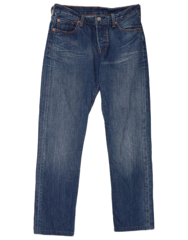 Damskie dżinsy Levi's 501 Straight W25 L27 Niebieskie bawełniane