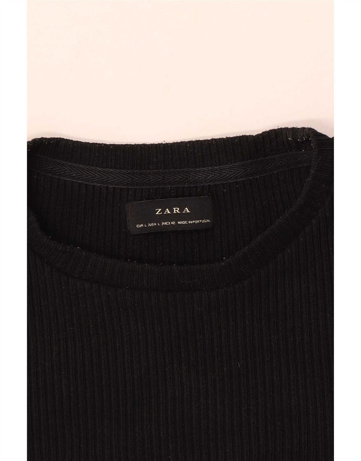 Męski T-shirt Zara, duży, czarny