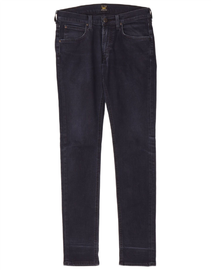 LEE Mens Luke Slim Jeans W30 L34 Navy Blue Cotton