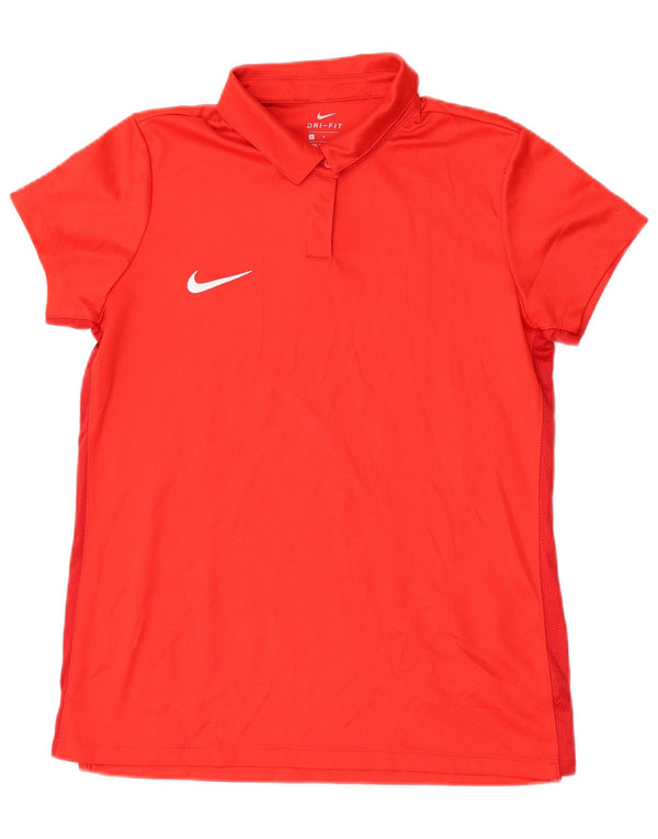 Damska koszulka polo Nike Dri Fit UK 14, duża czerwona