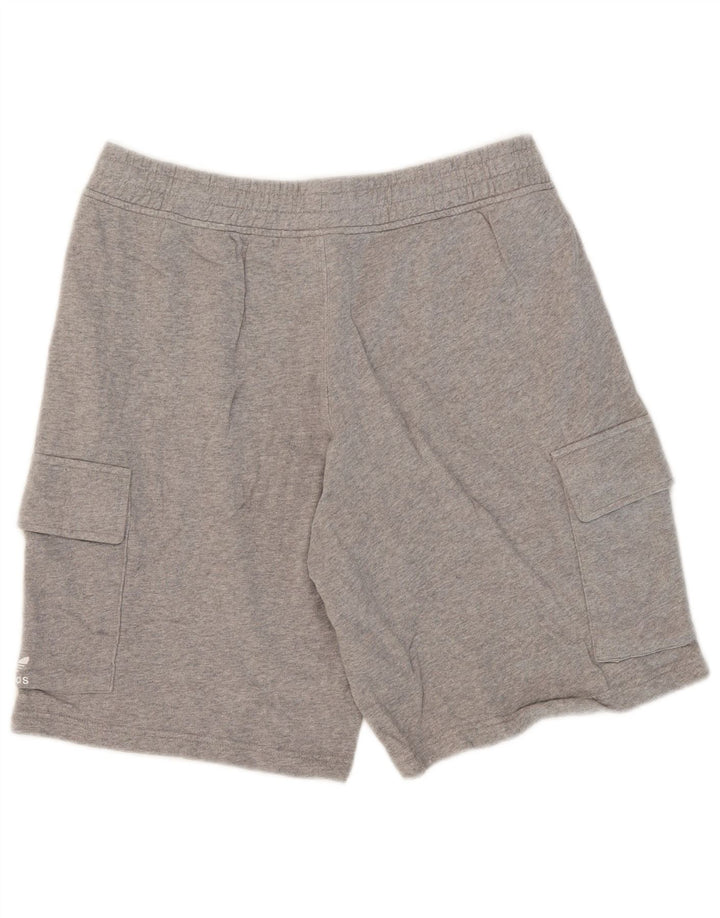 Męskie spodenki sportowe Adidas Cargo, duże, szare, bawełniane