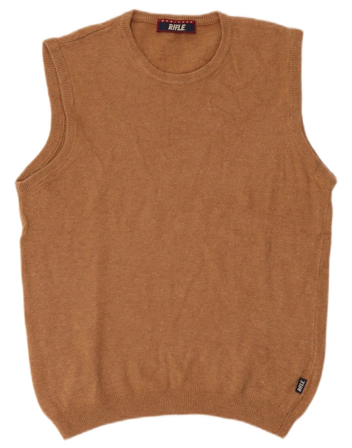 Damski tank top Rifle Heritage Vest UK 12 Średni brązowy wełniany