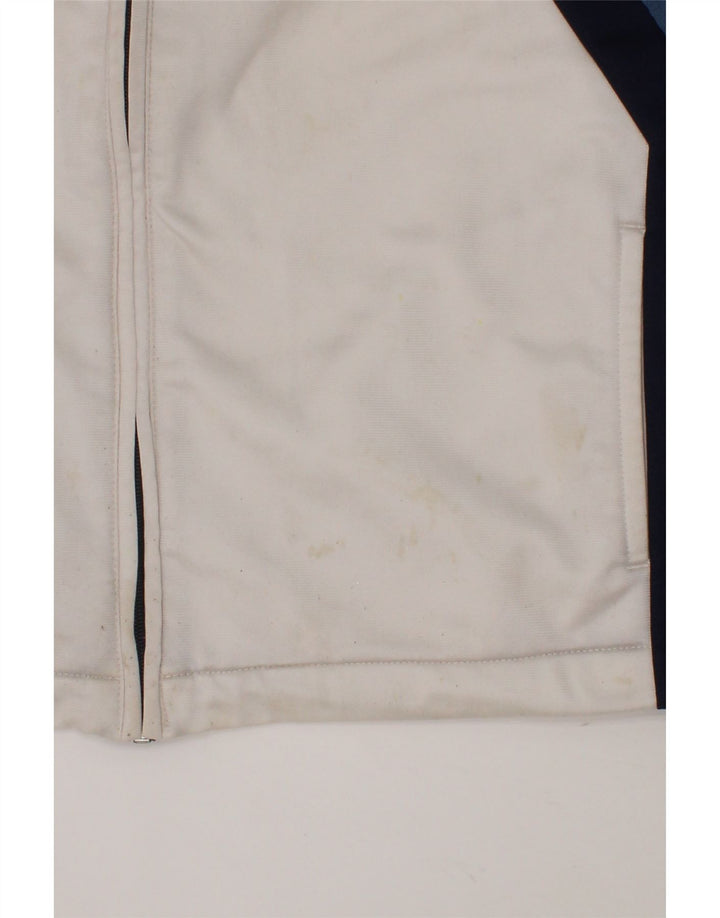 DIADORA Boys Tracksuit Top Jacket 10-11 Years White Colourblock Polyester Vintage Diadora and Second-Hand Diadora from Messina Hembry 