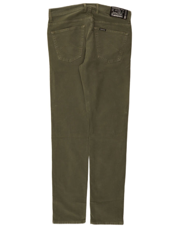 Męskie spodnie typu slim casual Carrera IT 48 Medium W33 L32 Khaki Cotton