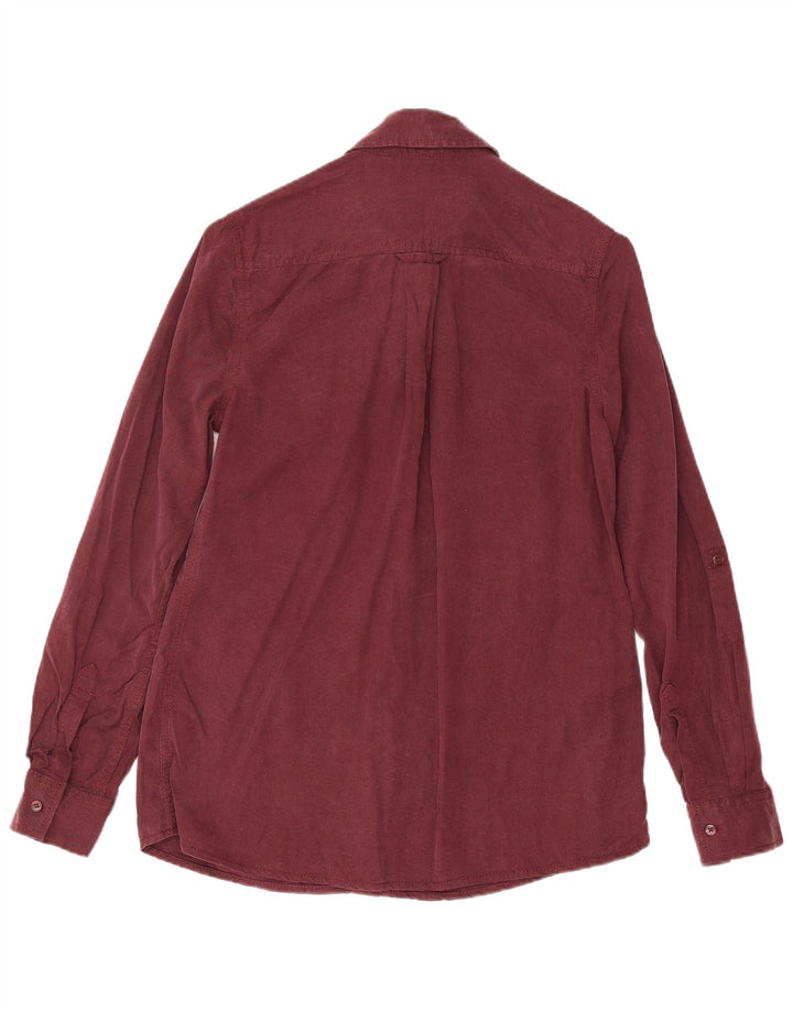Koszula damska Marks & Spencer UK 8 Small Burgundy Lyocell