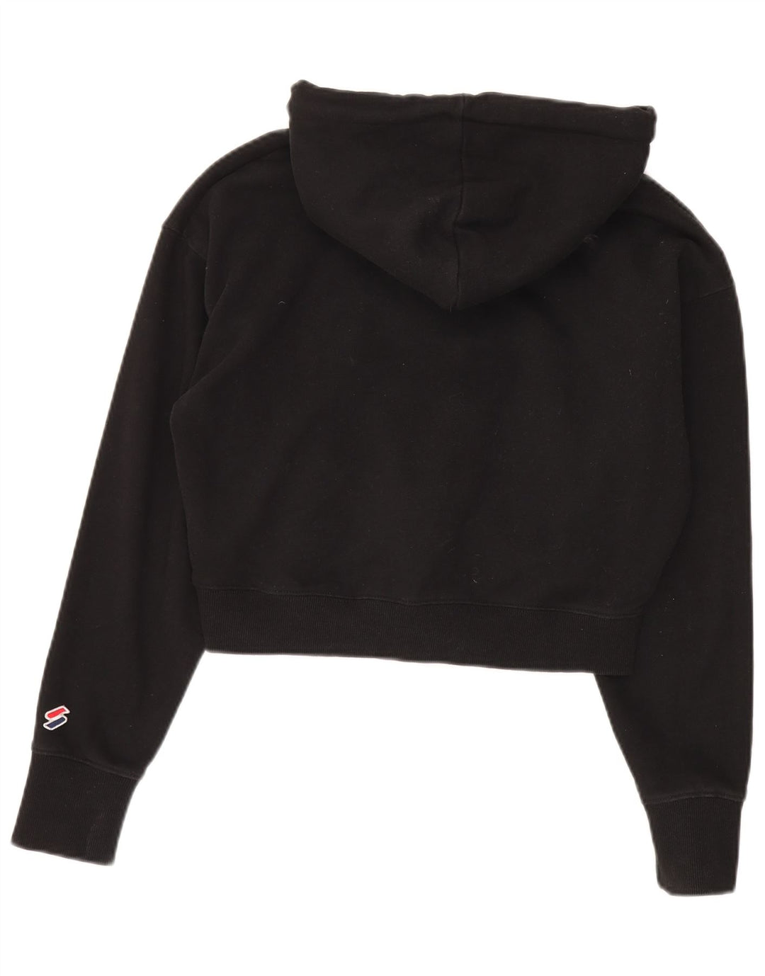 Damski sweter z kapturem Superdry Oversize Graphic, UK 12, średni czarny