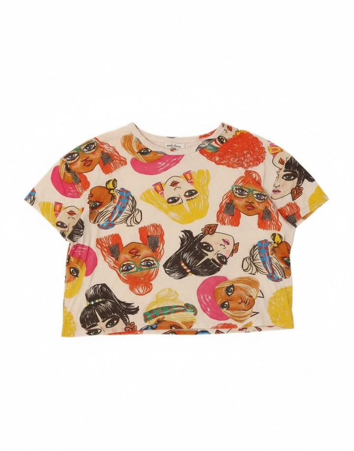 Damski T-shirt z krótkim rękawem Zara, UK 14, średni, wielokolorowy