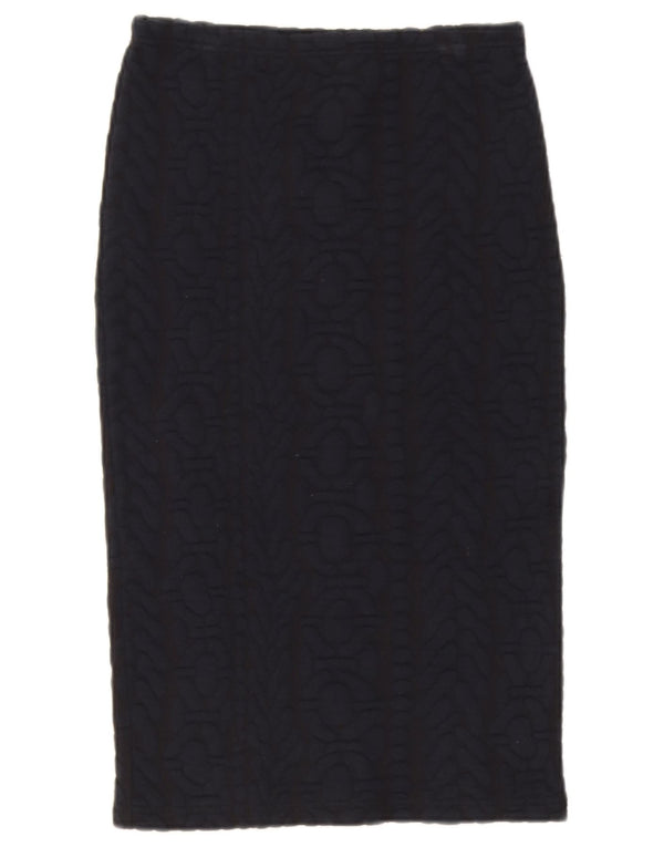 Damska spódnica ołówkowa Topshop UK 10 Small W27 Granatowy geometryczny poliester