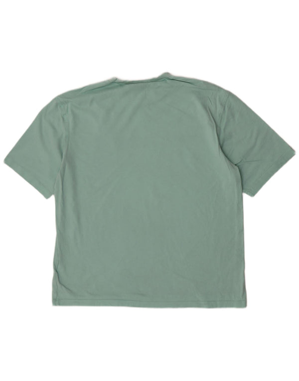 Damska koszulka oversize Adidas Top UK 8/10 Mała zielona bawełna