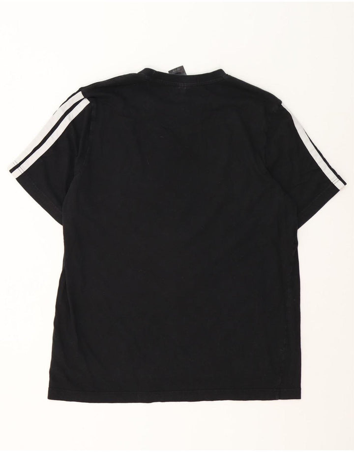 Adidas Męski T-shirt Top Duży Czarny Bawełniany