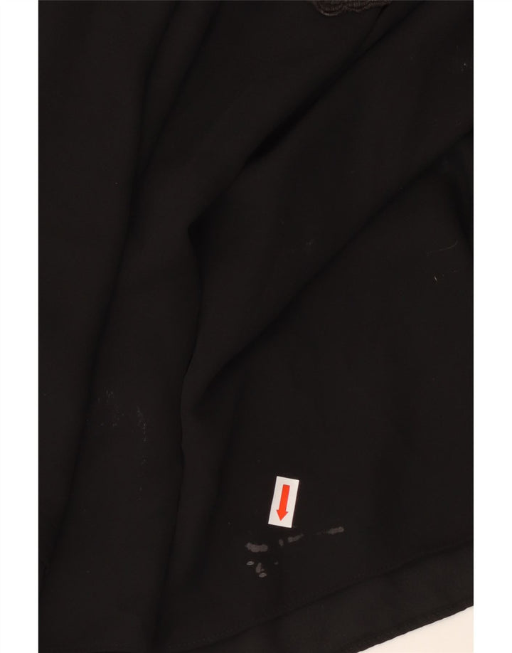 Damski top Zara Crop Oversize z odkrytymi ramionami UK 16, duży, czarny w kwiaty