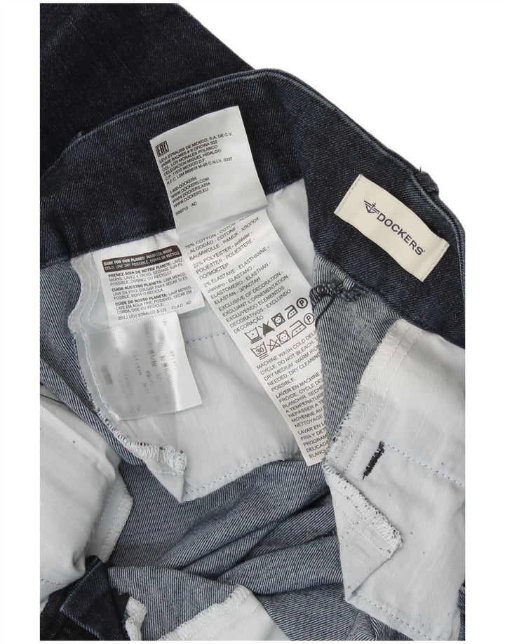 DOCKERS Damskie proste dżinsy W31 L32 Granatowe, bawełniane