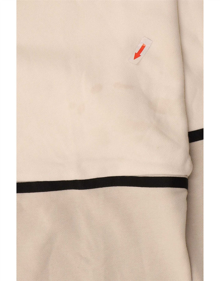 Męska bluza z kapturem Nike z grafiką, bawełniana, w kolorze średniej bieli
