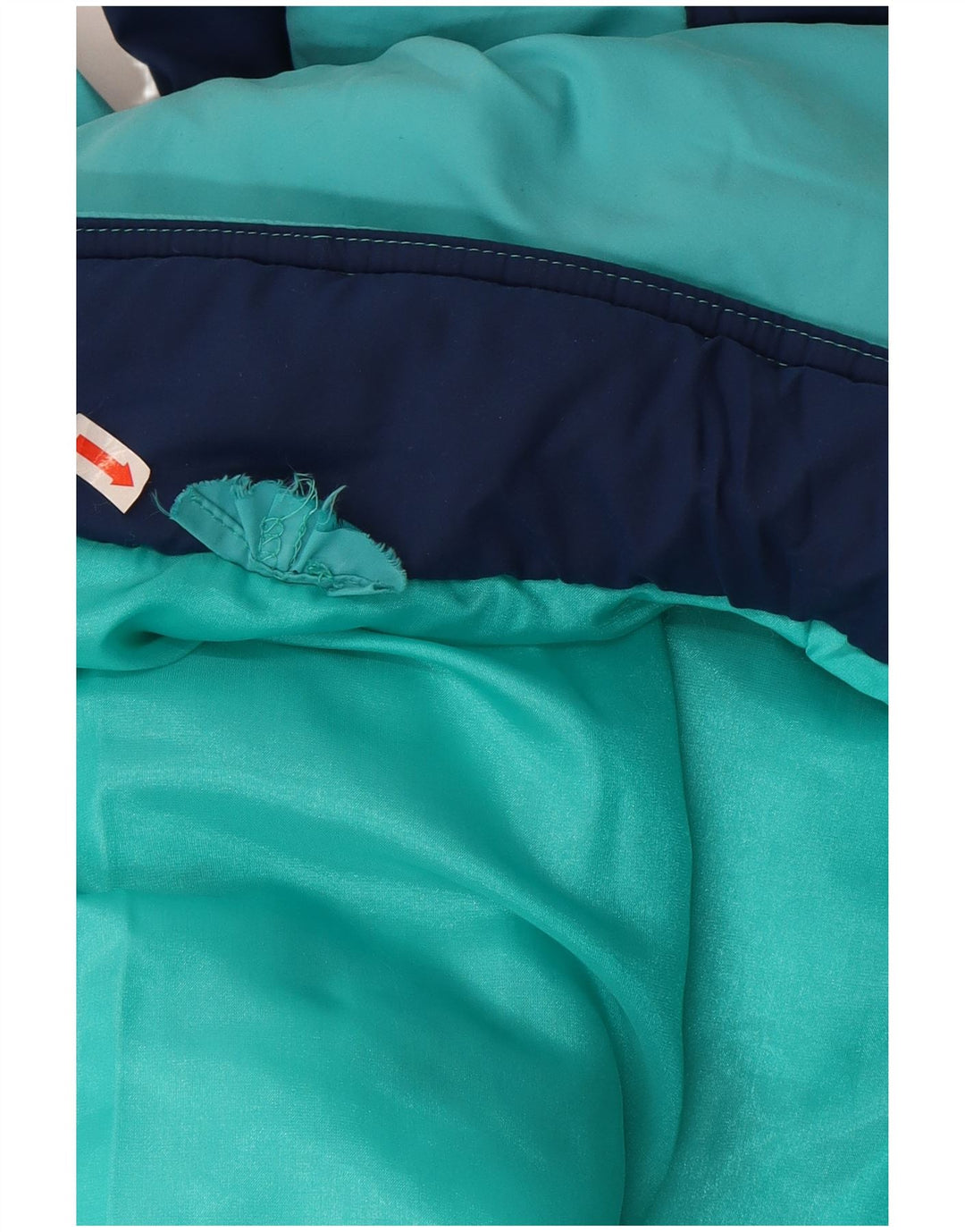 Męski kombinezon narciarski o luźnym kroju w stylu vintage IT 46 Mały niebieski poliamid z blokami kolorów