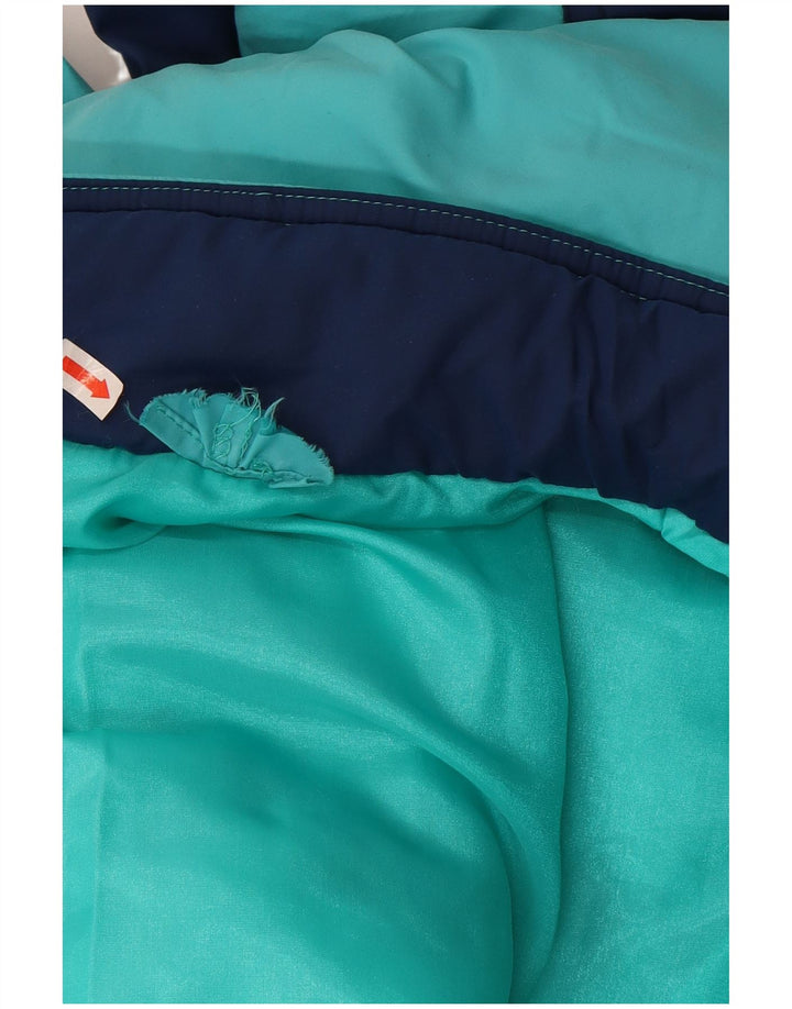 Męski kombinezon narciarski o luźnym kroju w stylu vintage IT 46 Mały niebieski poliamid z blokami kolorów