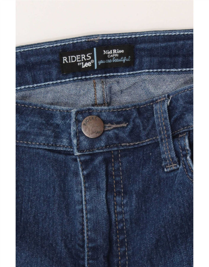 Damskie dżinsy Lee Capri Mid Rise W32 L21 Niebieskie
