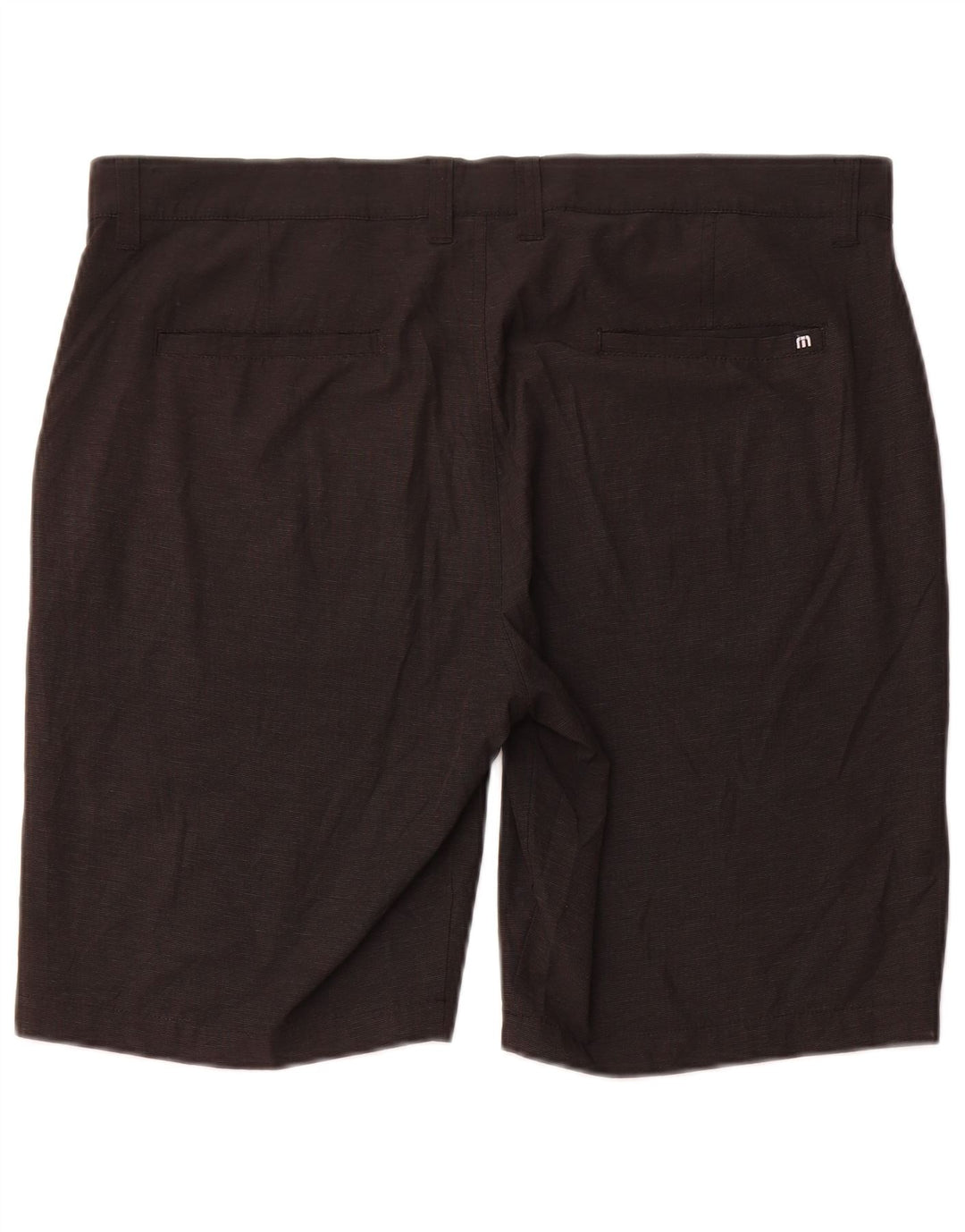 Męskie spodenki chino Travis Mathew W38 XL, czarny, prążkowany poliester