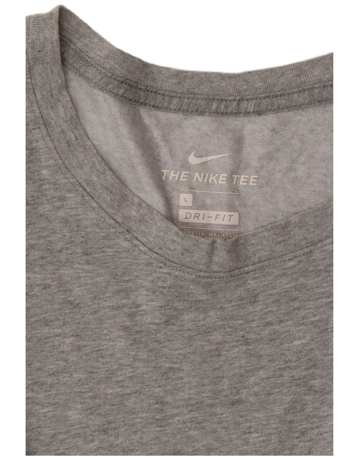 Męski T-shirt NIKE Dri Fit, duży, szary