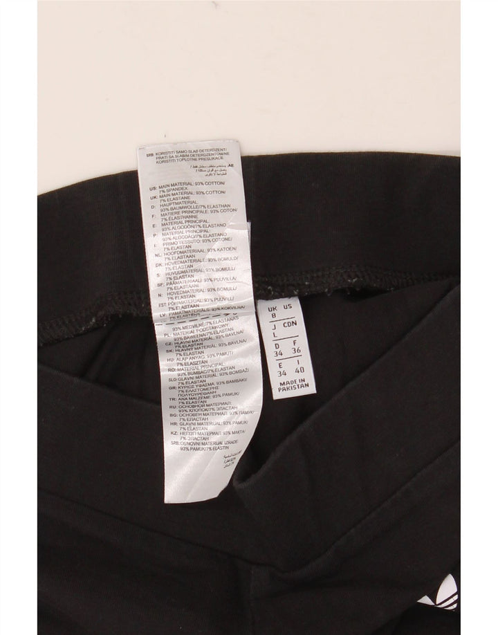 Legginsy damskie ADIDAS UK 8, małe, czarne, bawełniane