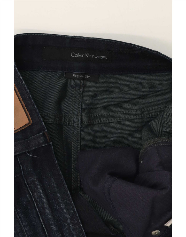 Męskie dżinsy Calvin Klein Regular Slim W32 L30 Niebieski