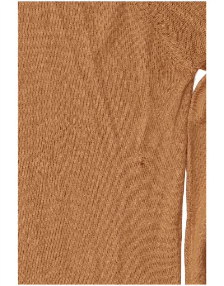 Sweter damski Zara z dekoltem w łódkę UK 14 średni beż