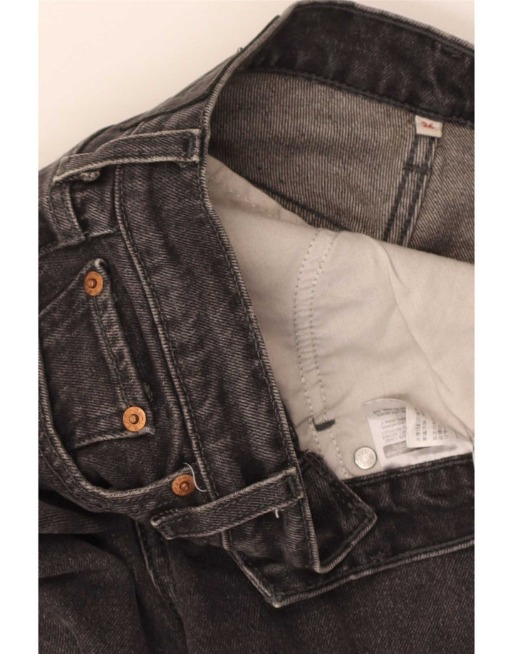 Damskie zwężane dżinsy Levi's W26 L27 Czarna bawełna